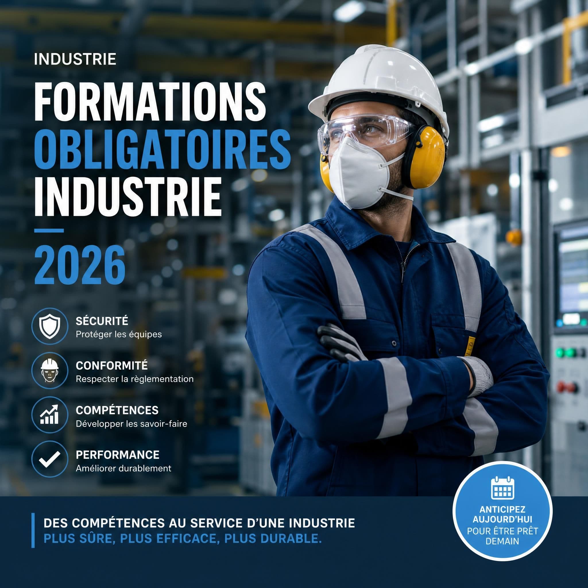 Formations obligatoires en industrie en 2026 : le guide complet pour rester en conformité