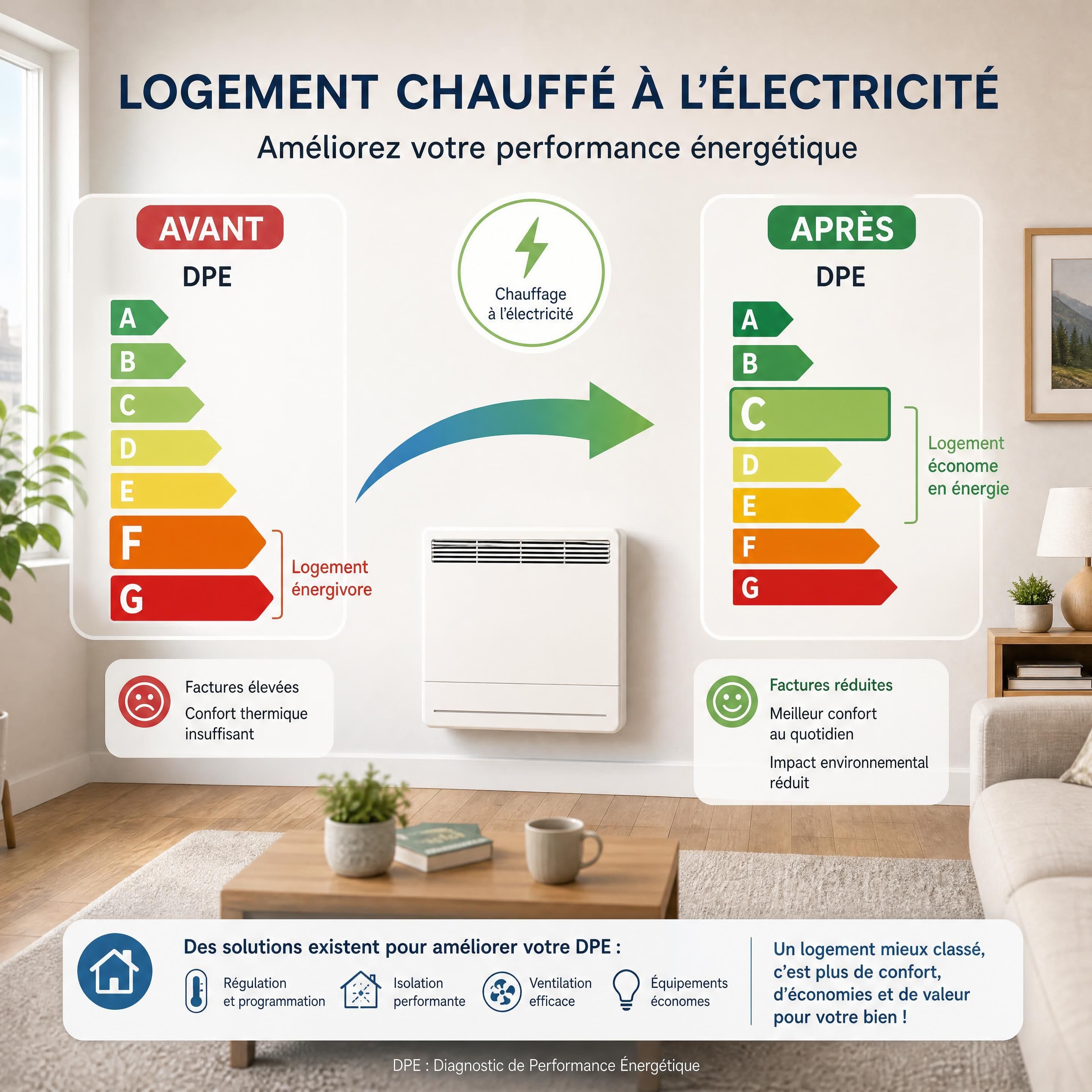 Réforme du DPE au 1er janvier 2027 : quels changements pour les logements chauffés à l’électricité ?